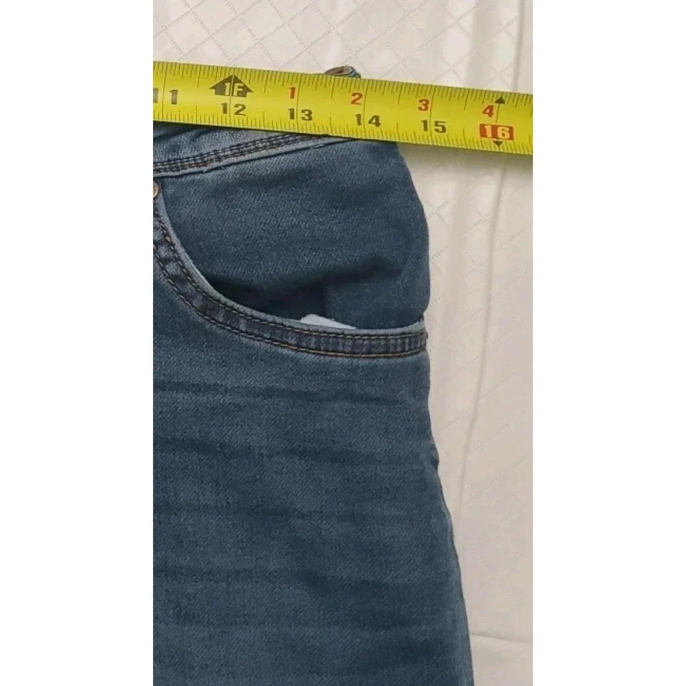 7 For All Mankind Jeans Mens 16 Blue Slimmy Slim Straight Stretch Denim 5-Pocket